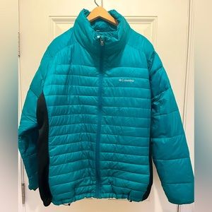 *SOLD!* columbia down winter jacket PLUS SIZE | size 2X | color: teal